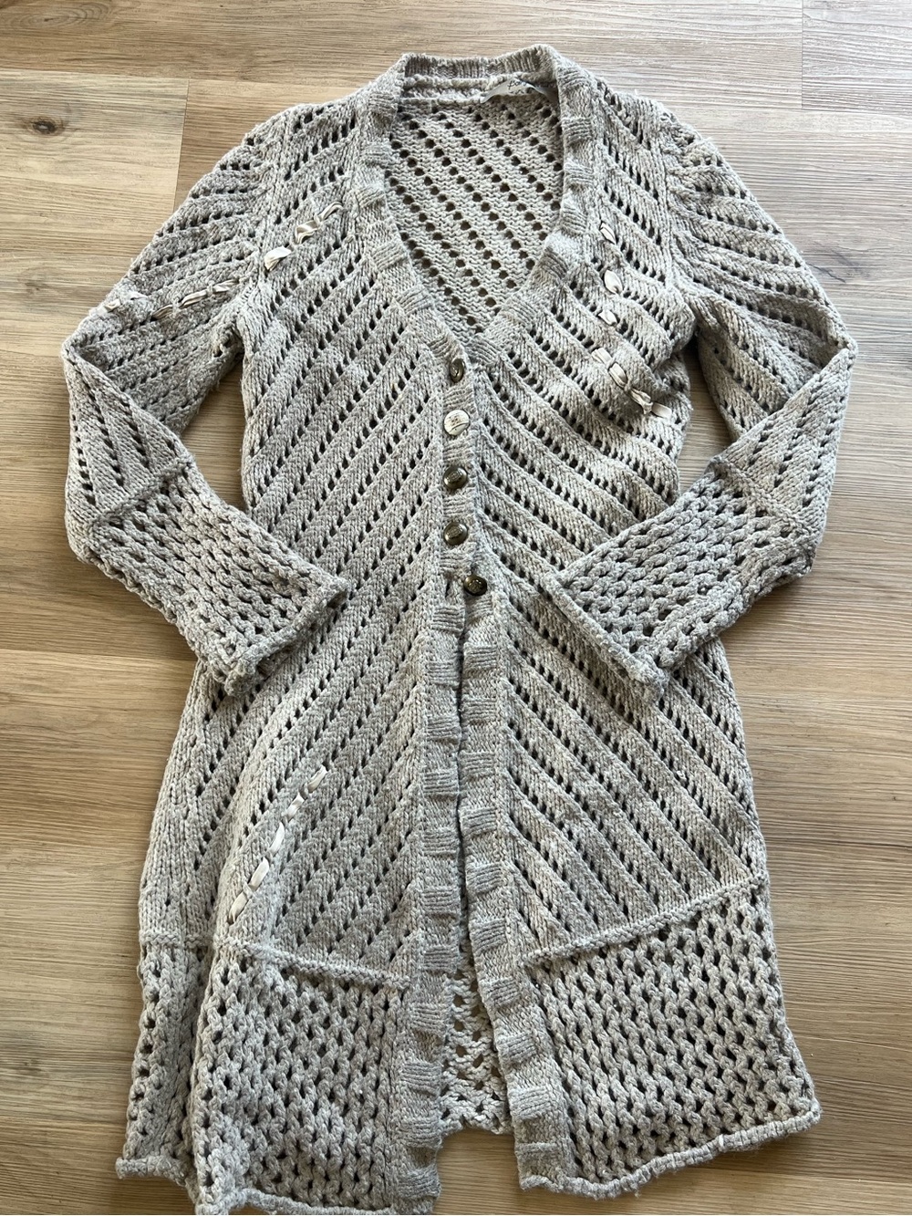 Bottega Made in Italy Merino Wool Sweater-Coat • SN